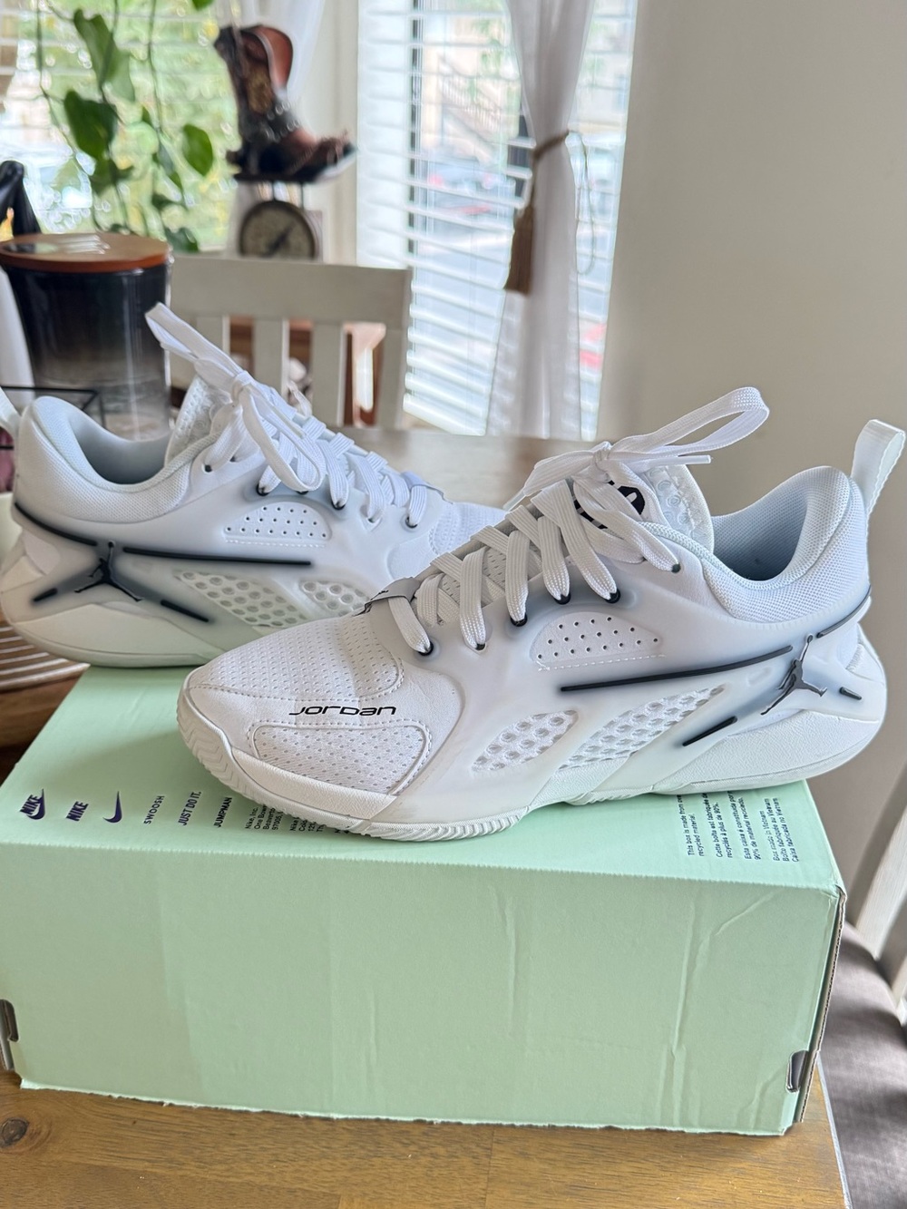 Jordan All-White Athletic Sneakers